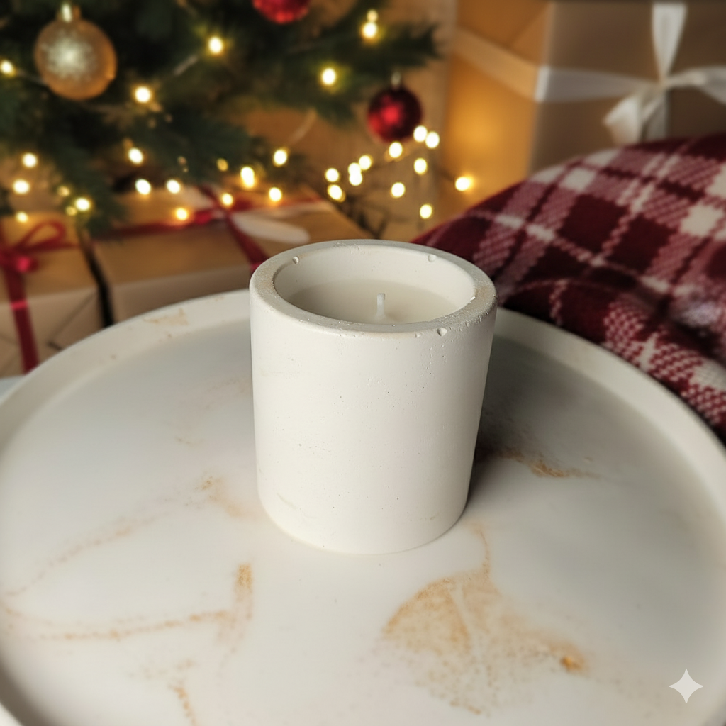 Luxury Christmas Scented Candle (Vanilla & Cinnamon)