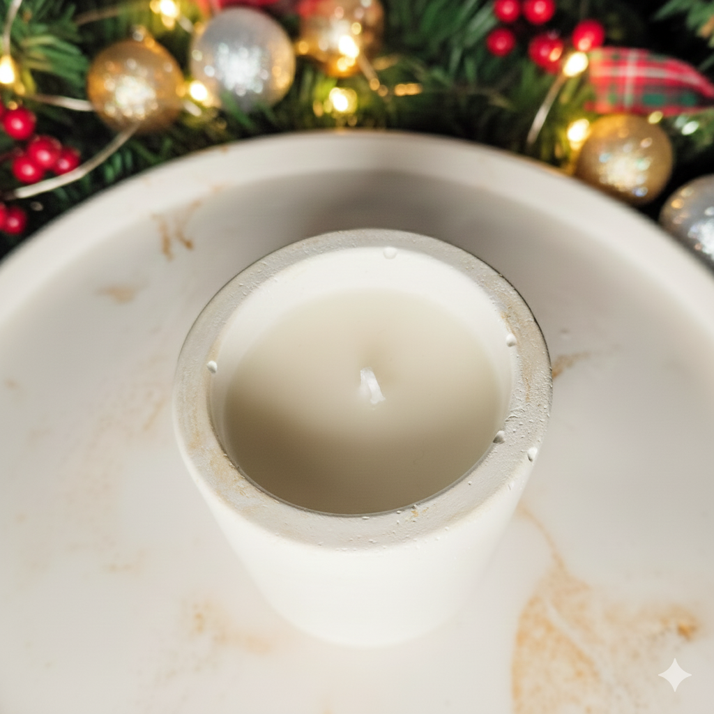 Luxury Christmas Scented Candle (Vanilla & Cinnamon)