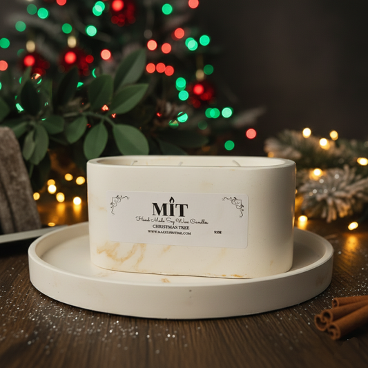 Luxury Christmas Scented Candle (Vanilla & Cinnamon)